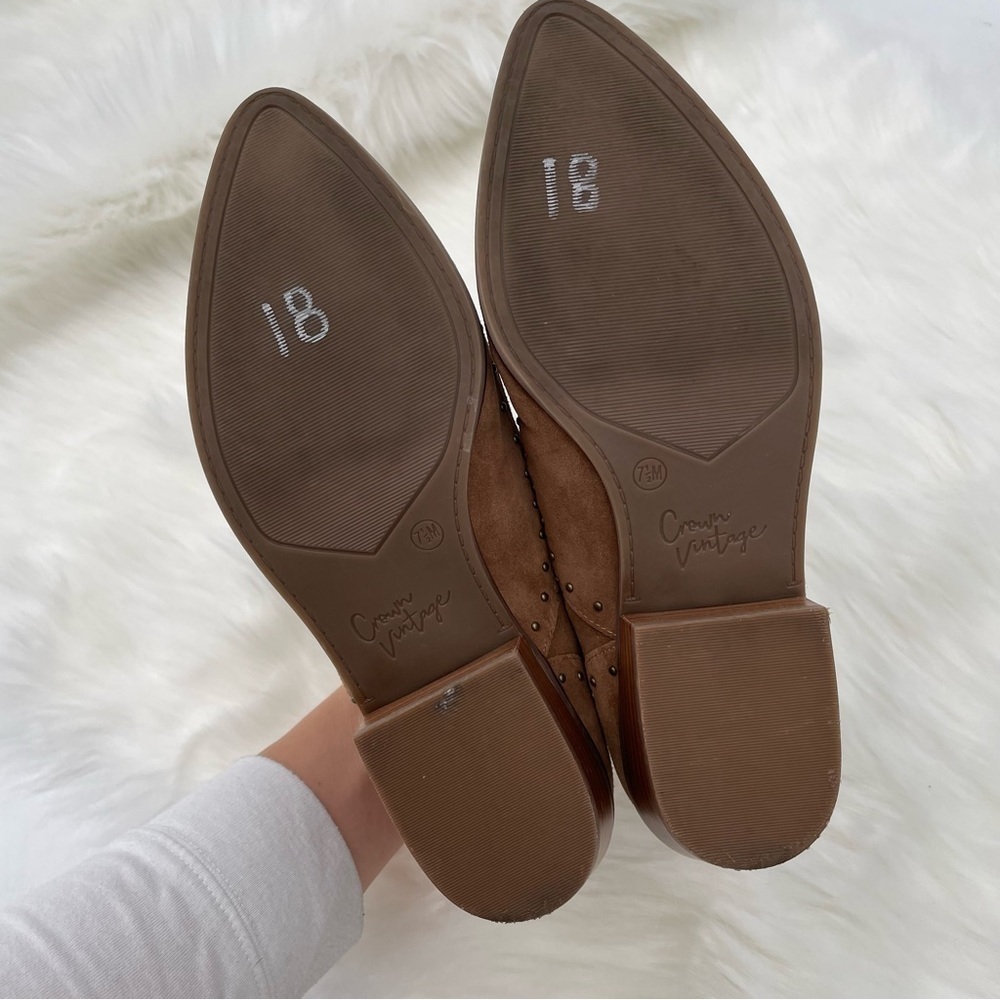 Crown Vintage Kavita Brown Ankle Boots - Picture 11 of 14